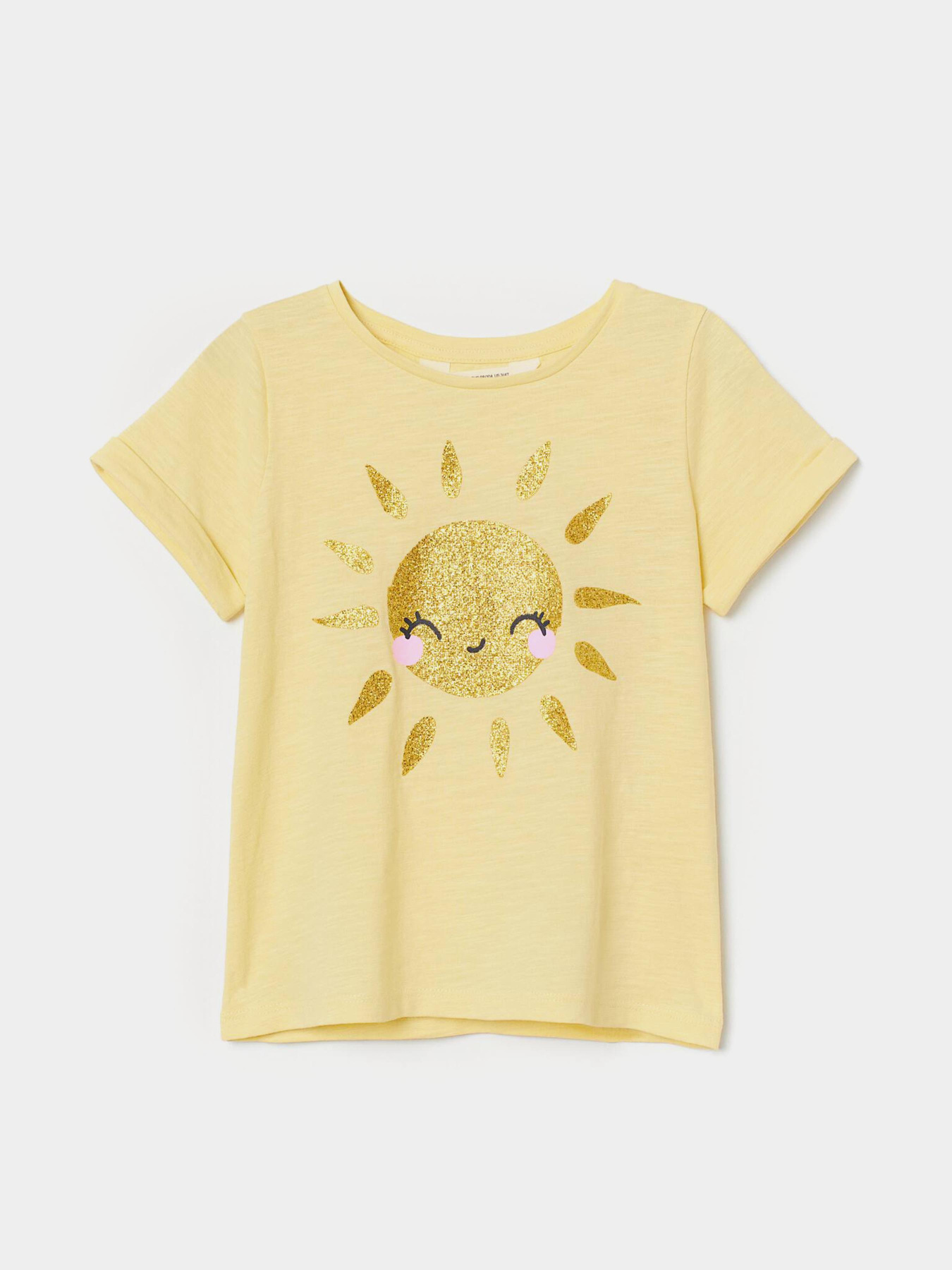 Футболка H&M модель 8705162kwer_Светло-желтый Фото