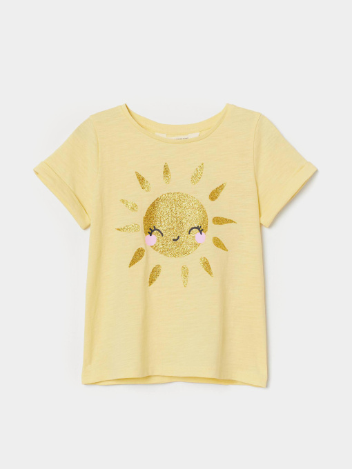 Футболка H&M модель 8705162kwer_Светло-желтый Фото