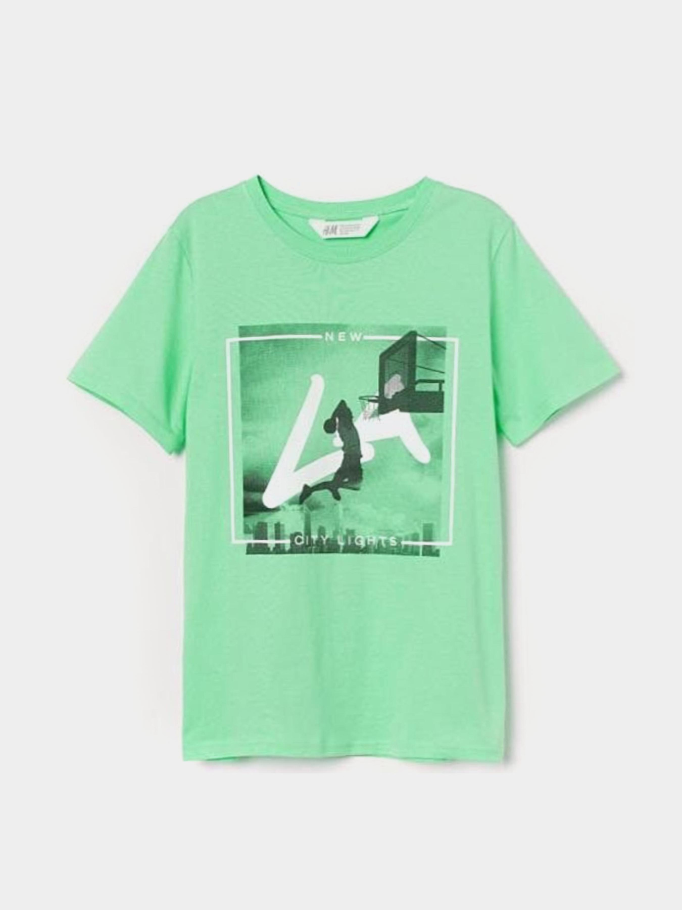 Футболка H&M модель 9293383kwer_Салатовый Фото