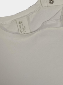 Футболка H&M модель 1133277kwer_Молочный Футболка H&M модель 1133277kwer_Молочный Фото