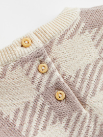 Джемпер H&M модель 4565641kwer_Серо-бежевый Джемпер H&M модель 4565641kwer_Серо-бежевый Фото