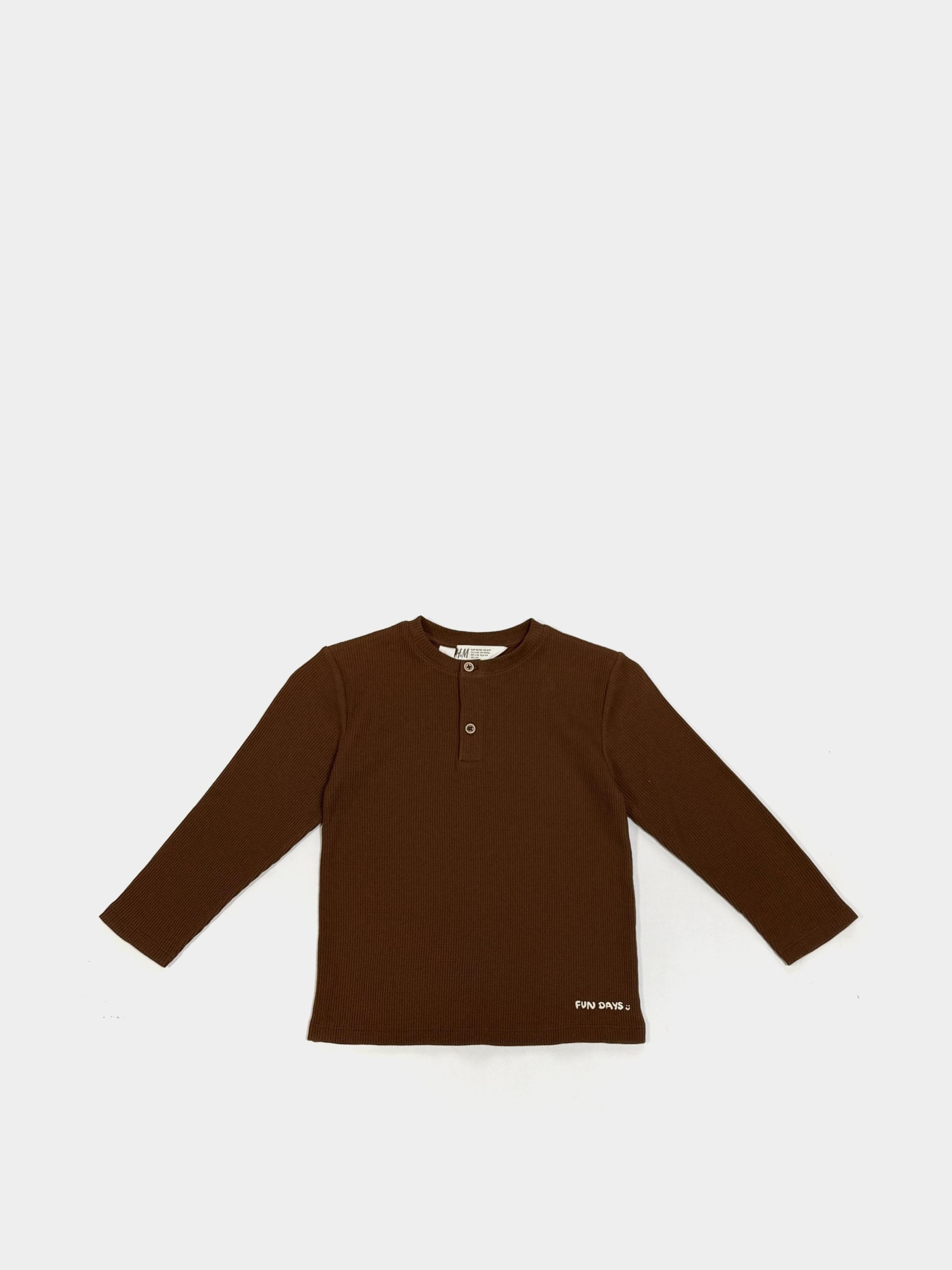 Лонгслів H&M модель 5285233kwer_Коричневый Лонгслів H&M модель 5285233kwer_Коричневый Фото