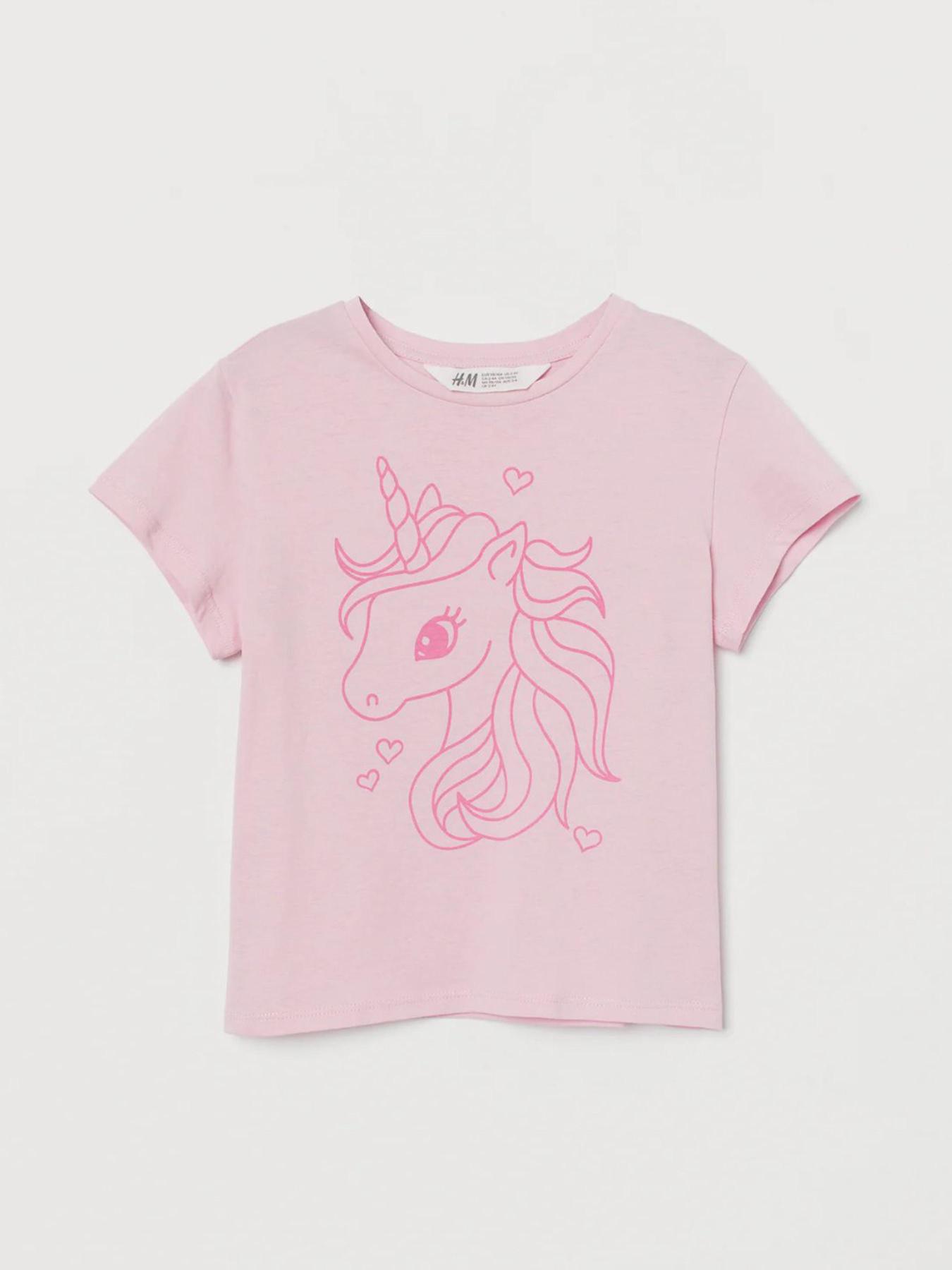 Футболка H&M модель 8771221kwer_Светло-розовый Фото