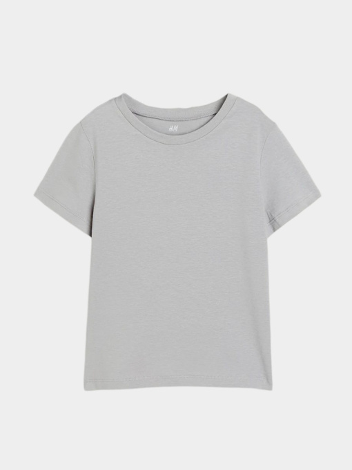 Футболка H&M модель 7491766kwer_Серый Фото