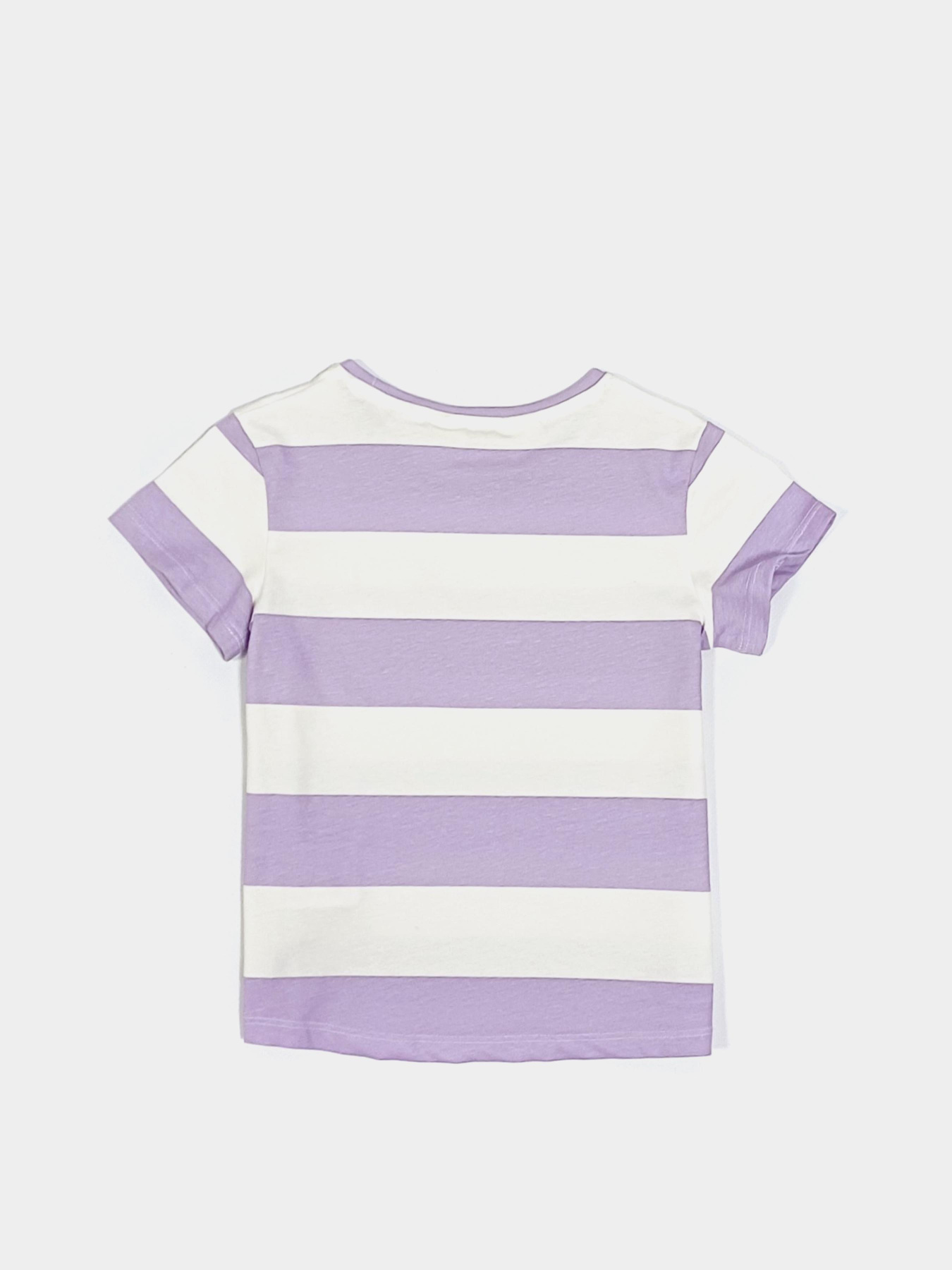 Футболка H&M модель 9371755kwer_Бело-фиолетовый Фото