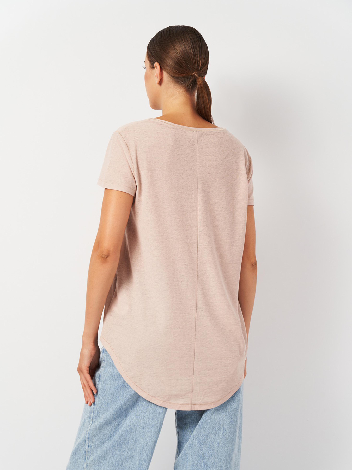 Футболка H&M модель 3974313ral_Бежевый Футболка H&M модель 3974313ral_Бежевый Фото