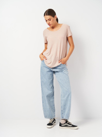 Футболка H&M модель 3974313ral_Бежевый Футболка H&M модель 3974313ral_Бежевый Фото