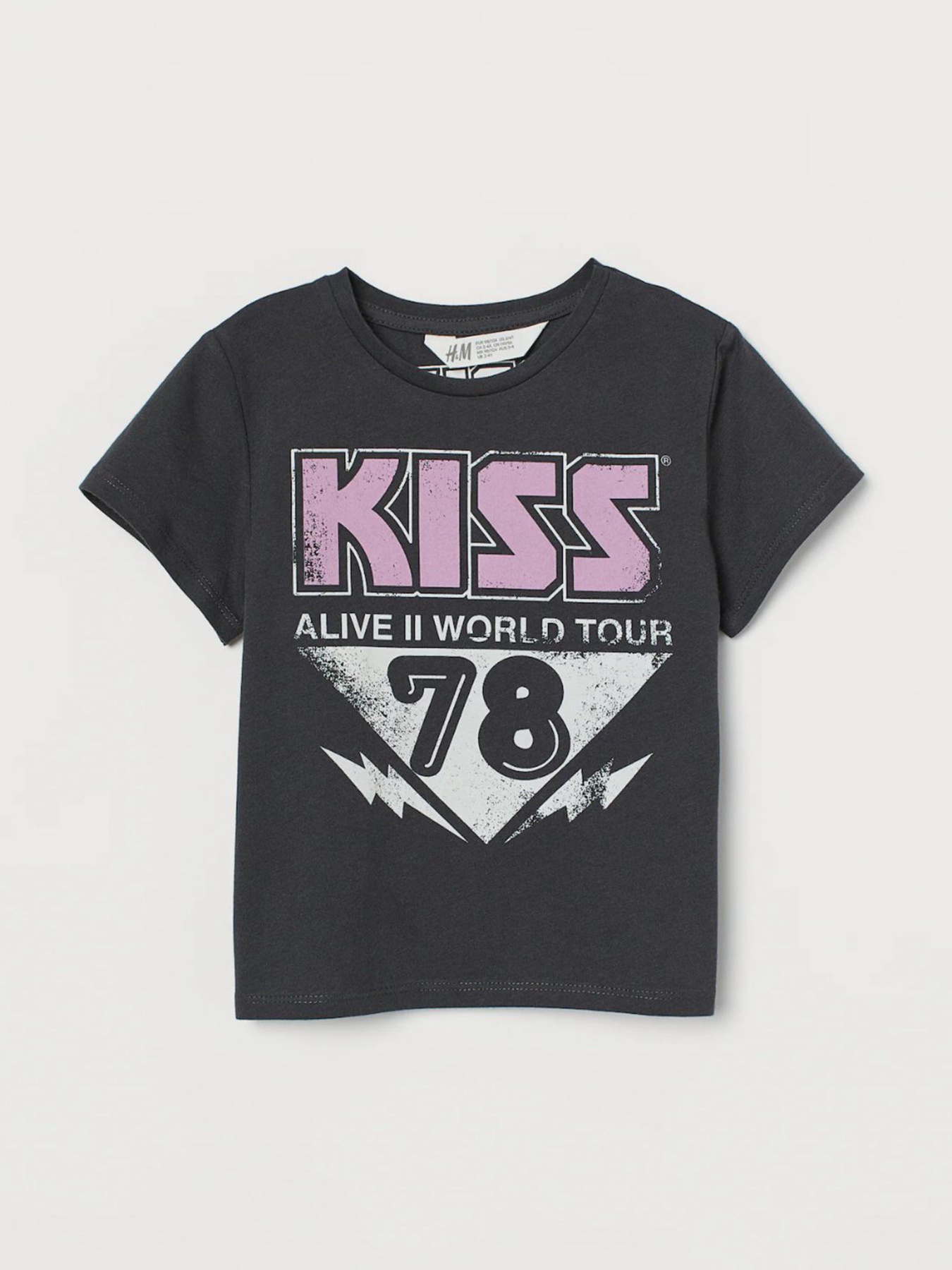 Футболка H&M модель 9051722kwer_Темно-серый Фото