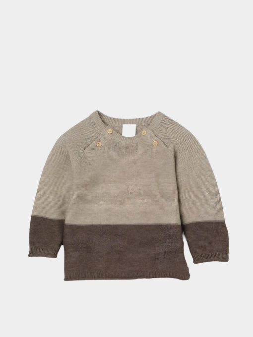 Джемпер H&M модель 74379103kwer_Коричнево-бежевый Фото