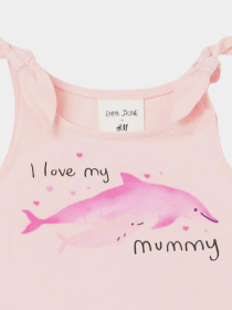 Майка H&M модель 87240711kwer_Светло-розовый Фото