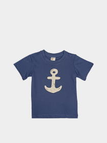 Футболка H&M модель 8533485kwer_Синий Фото