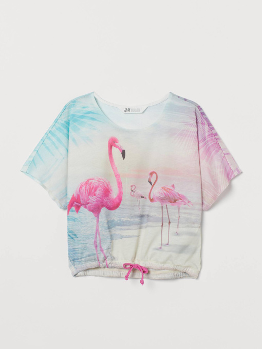 Футболка H&M модель 8053661kwer_Розовый Фото