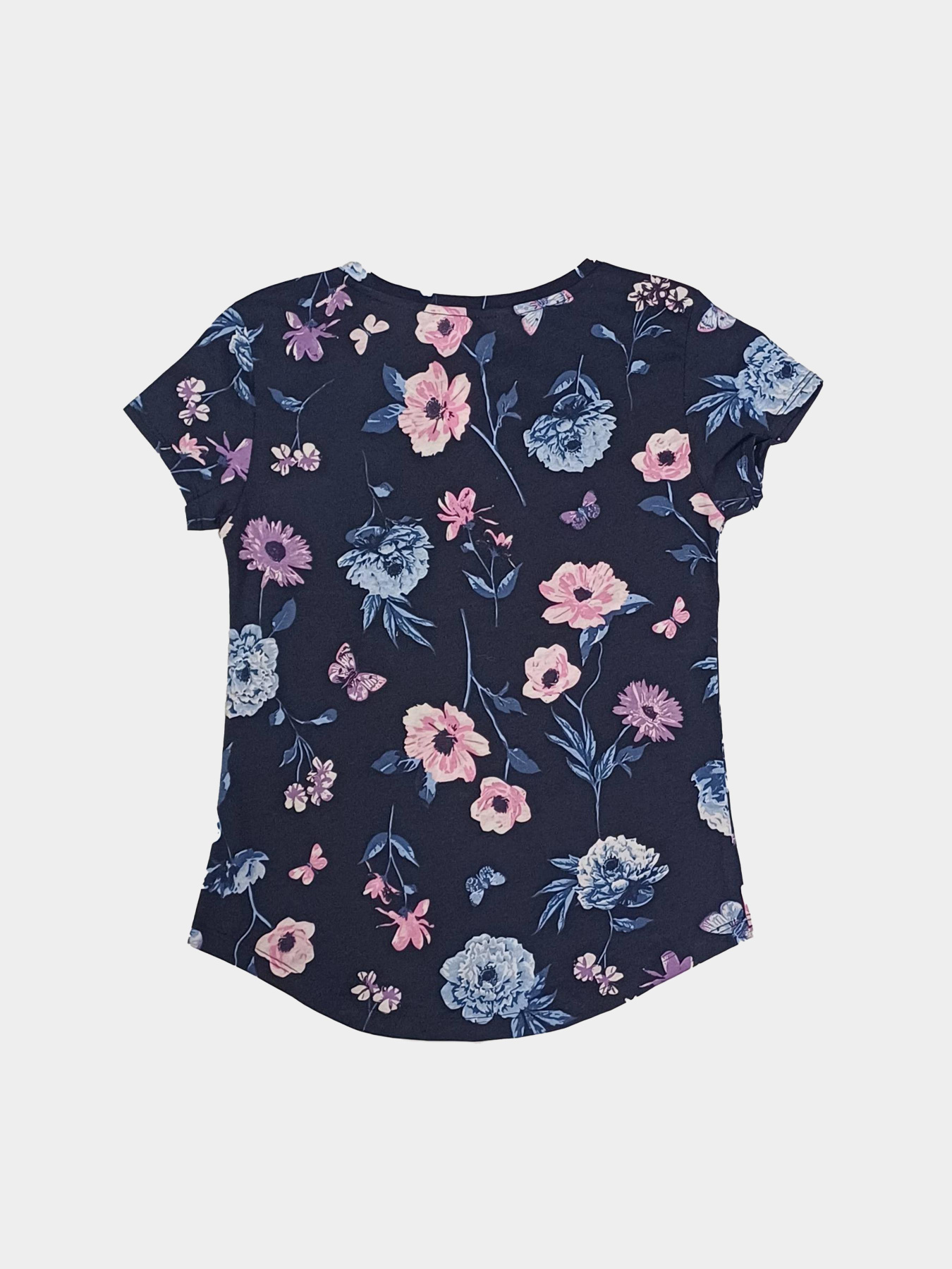 Футболка H&M модель 8047411kwer_Темно-синий Футболка H&M модель 8047411kwer_Темно-синий Фото