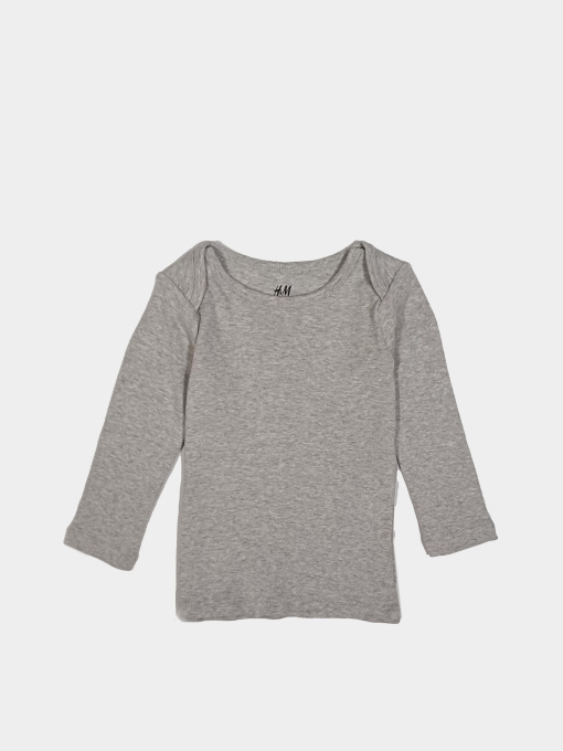 Лонгслив H&M модель 7340274kwer_Серый Фото