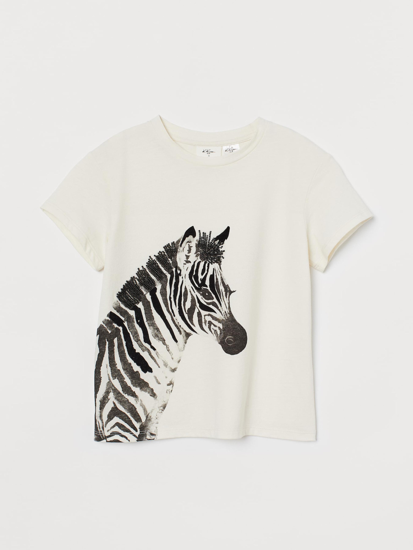 Футболка H&M модель 8452391kwer_Молочный Фото