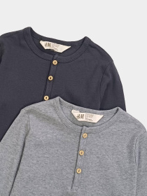 Набор лонгсливов H&M модель 10591805kwer_Серый Фото