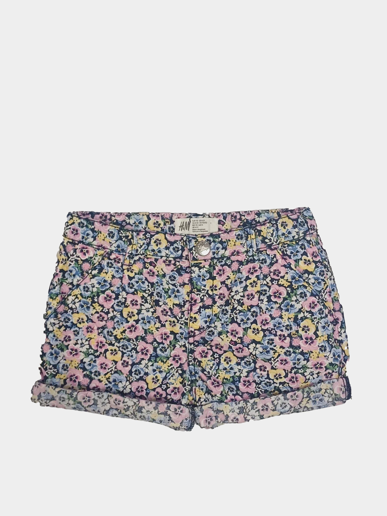 Повседневные шорты H&M модель 8018011kwer_Комбинированный Повседневные шорты H&M модель 8018011kwer_Комбинированный Фото