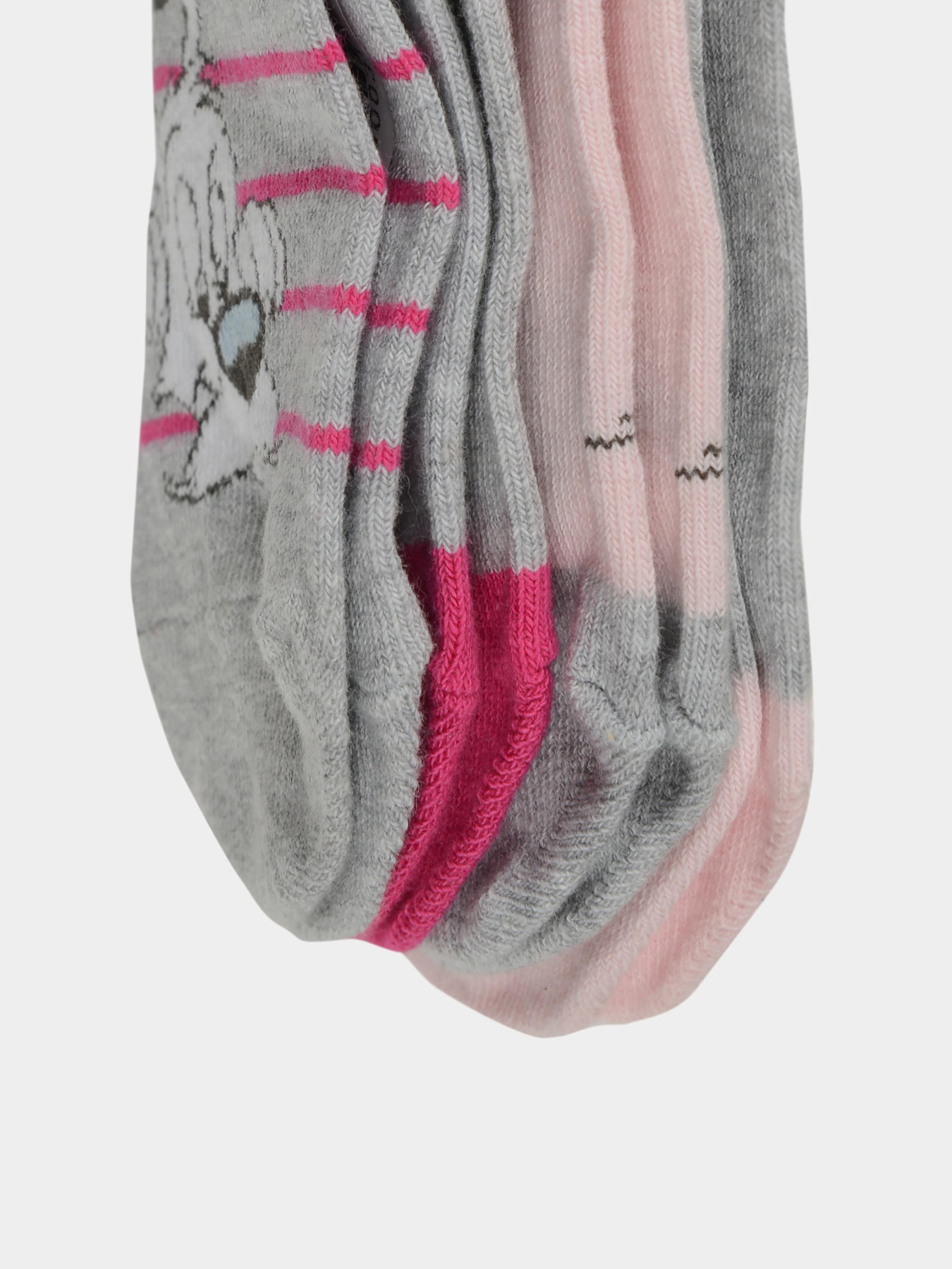 Набор носков C&A модель 4873949_серо-розовый с рисунком Фото