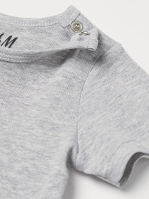 Боди для младенцев H&M модель 9006732kwer_Серый Фото