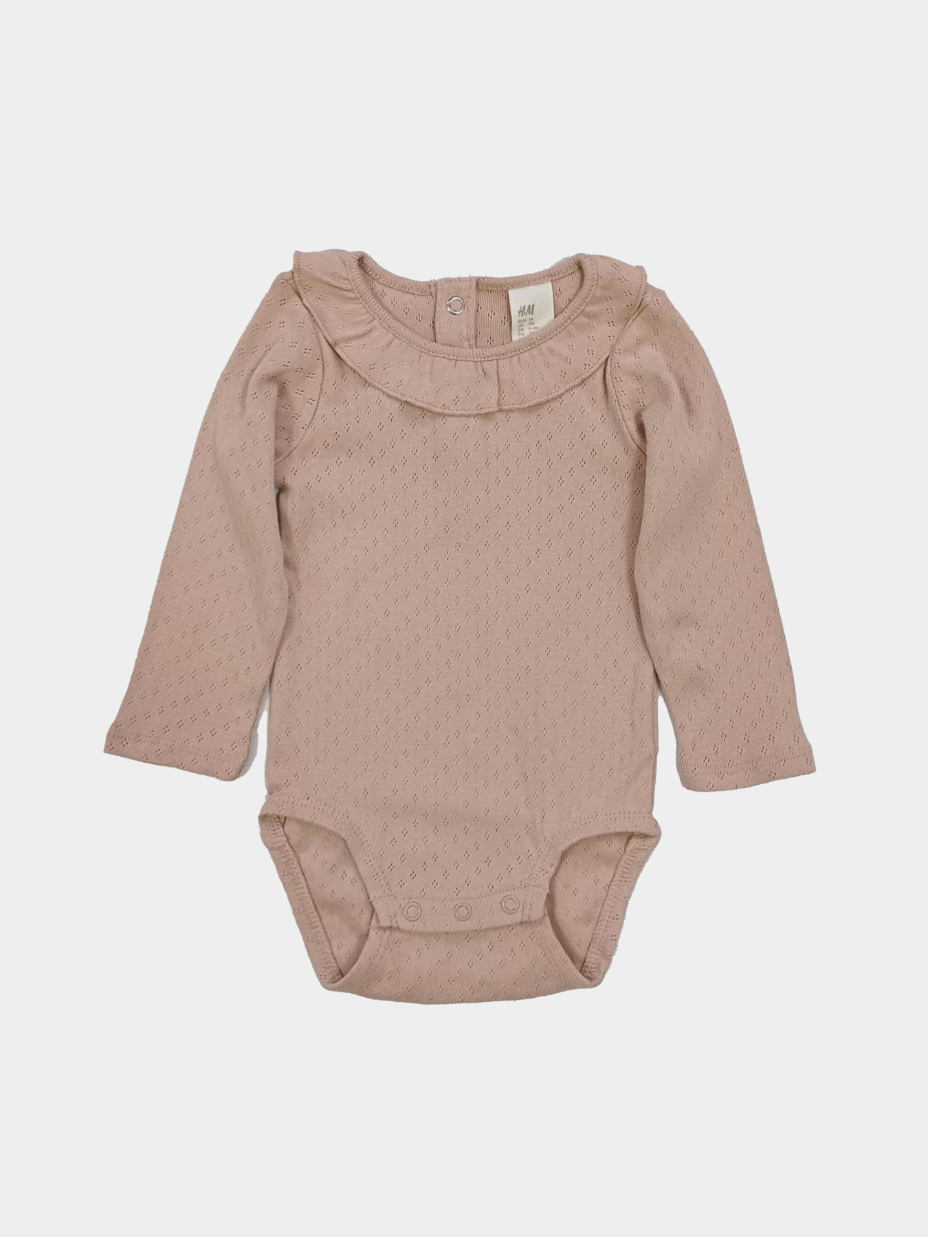 Боди для младенцев H&M модель 8731196kwer_Пудровый Фото