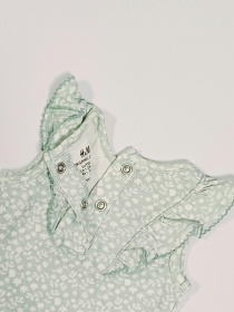 Боді для немовлят H&M модель 9530458kwer_Зелено-белый Фото