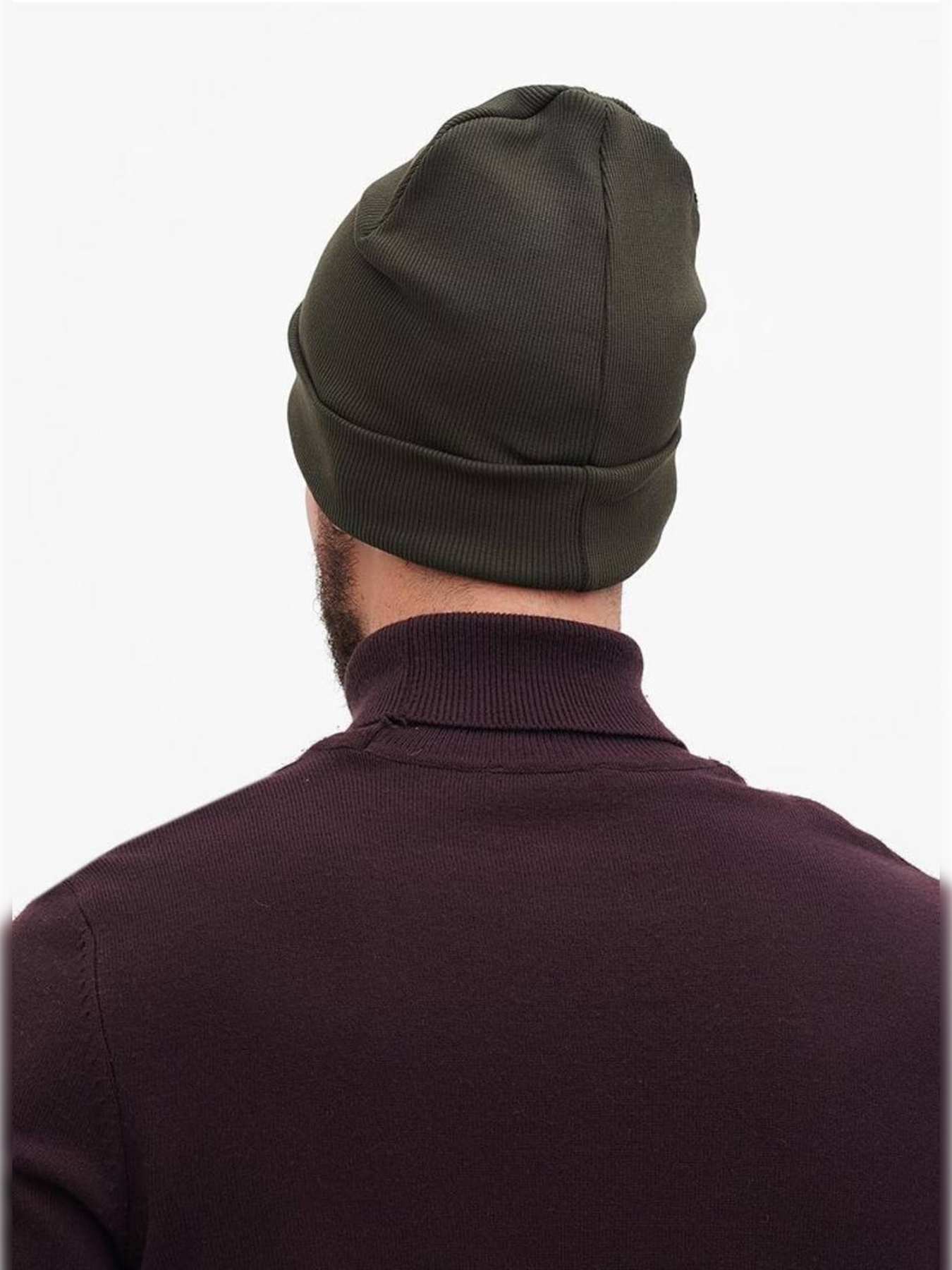 Шапка трикотажная мужская хаки модель Mn139 Фото