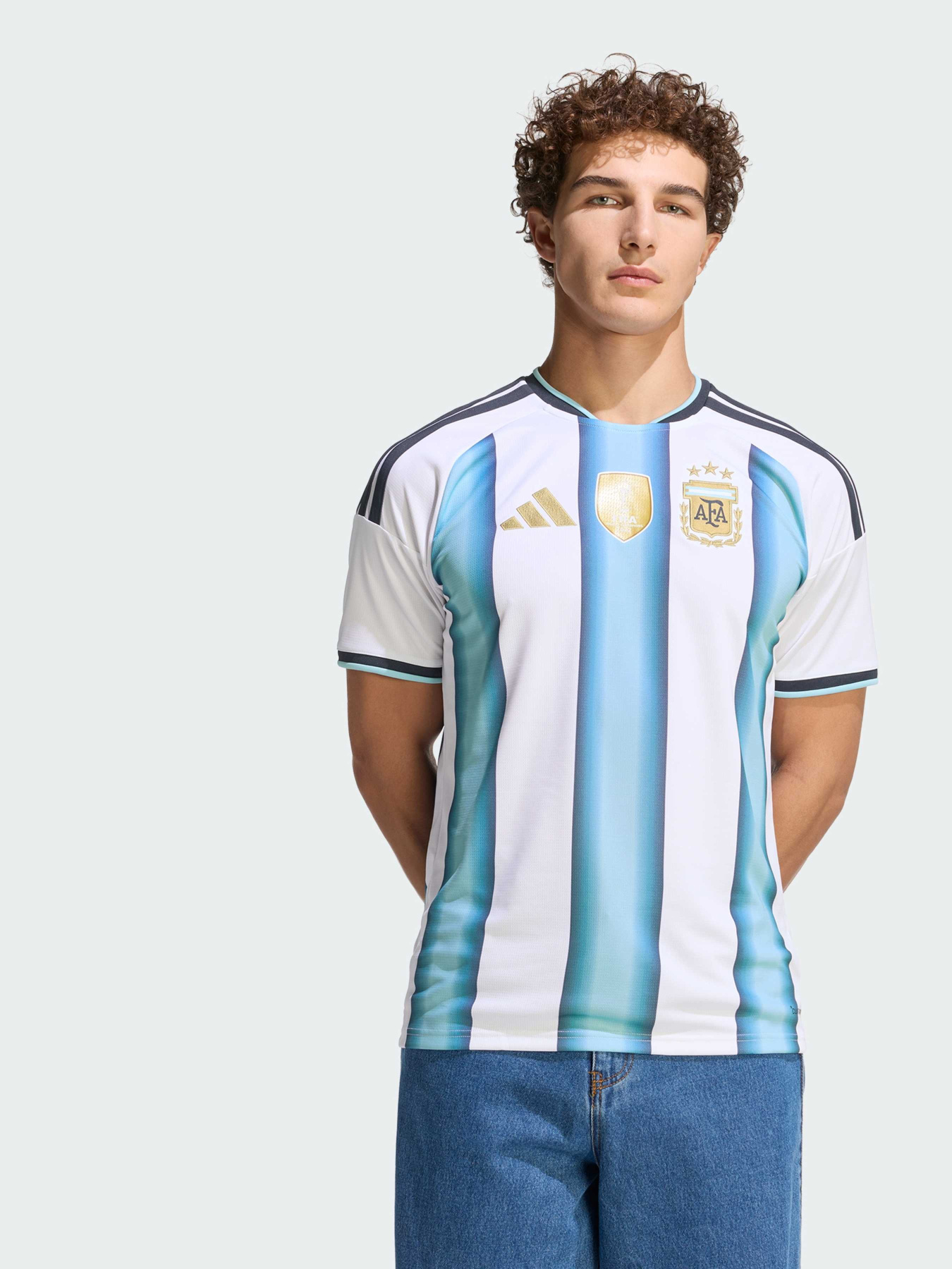 Домашнее джерси Argentina 26 Home Replica модель JM8396 Фото