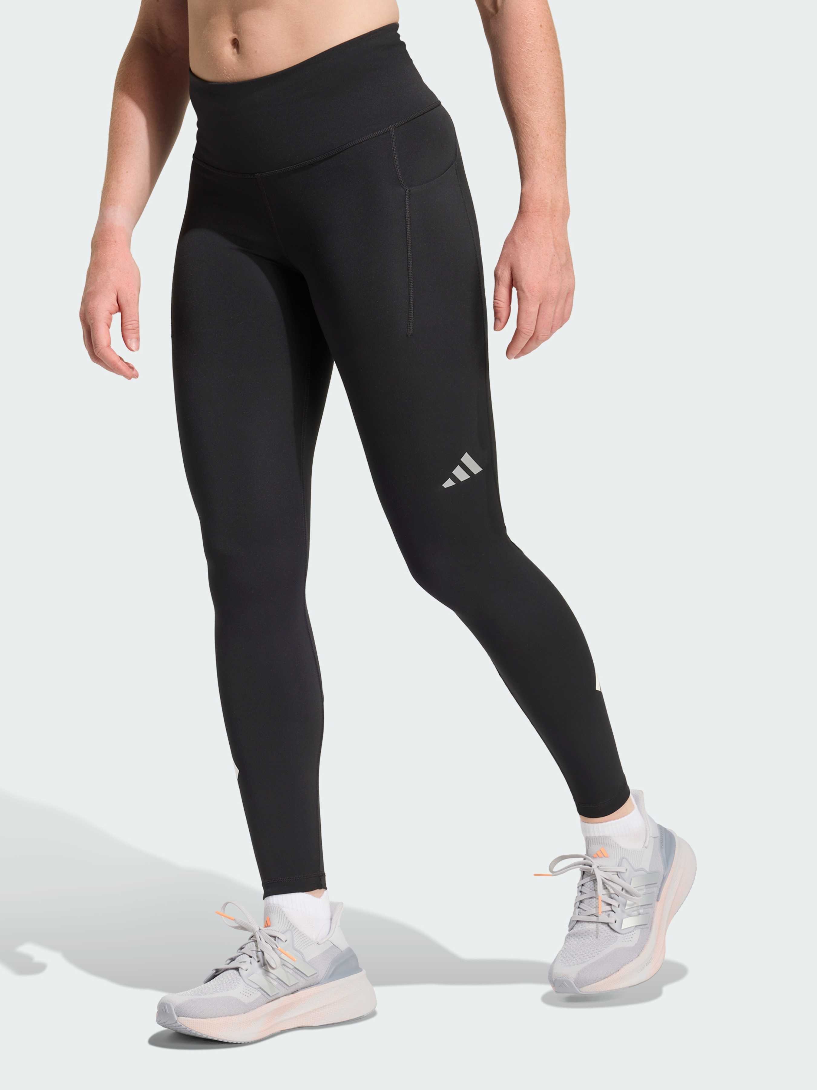 Жіночі Спортивні леггінси adidas 3 Stripes (KE3738) колір чорний, матеріал перероблений поліестер