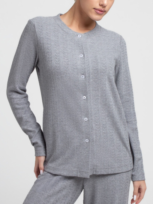 Giulia Жіноча трикотажна кофта з ангори з візерунком «колосок» SWAGGIT 4505/280 модель UP-00003141 Фото