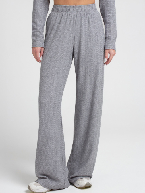 Giulia Женские трикотажные штаны из ангоры с фактурным узором «колосок» SWAGGIT 4334/280 модель UP-00003143 Фото