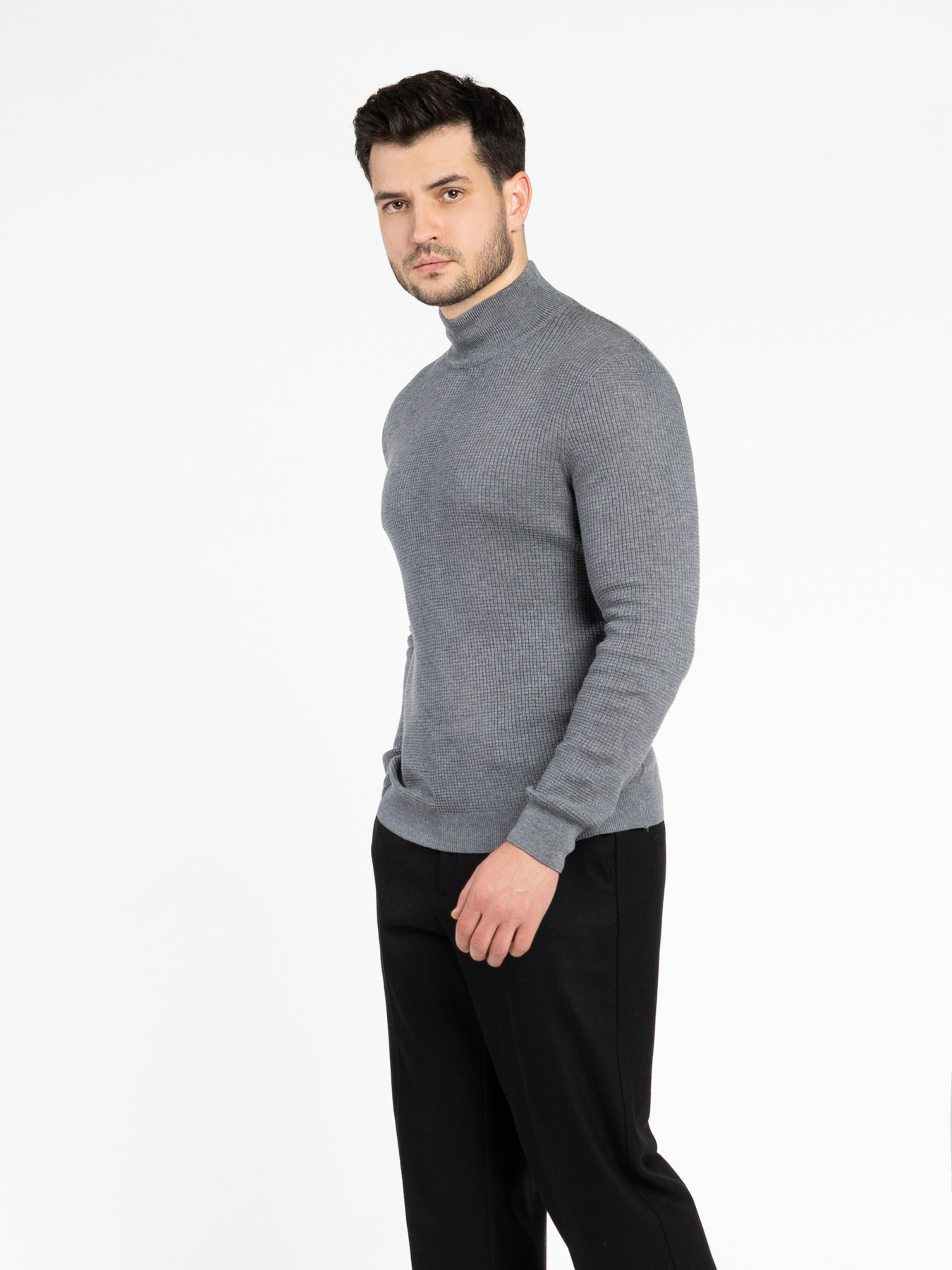 Светр чоловічий Arber сірий модель M10.37.12.531 Фото