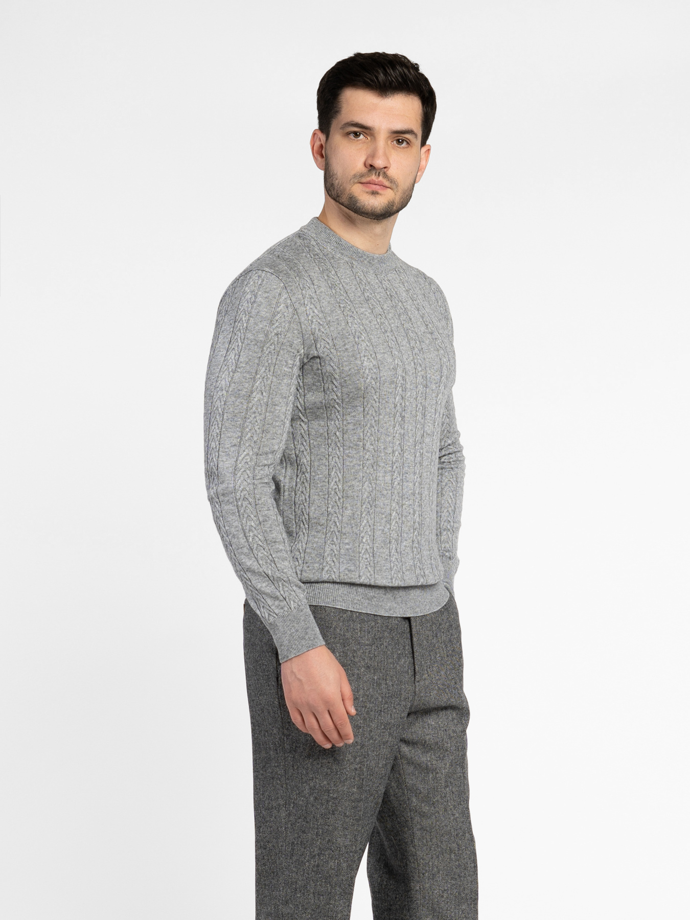 Светр чоловічий Arber сірий модель M10.45.12.531 Фото