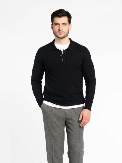 Поло чоловіче Arber чорне модель M10.53.02.531 Фото