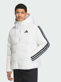 Пуховик Essentials Climawarm 3-Stripes Puffer Hooded модель JX7800 Фото