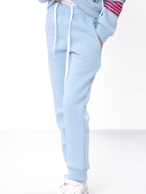 Теплий спортивний костюм для дівчинки з принтом на рукавах, Блакитний Носи Своє (6314-025-33-5) модель 6314-025-33-5-svtlo-blakitnij-07 Фото