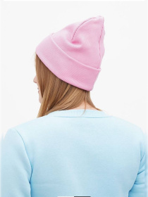 Шапка трикотажна жіноча рожева модель Wn211 Фото