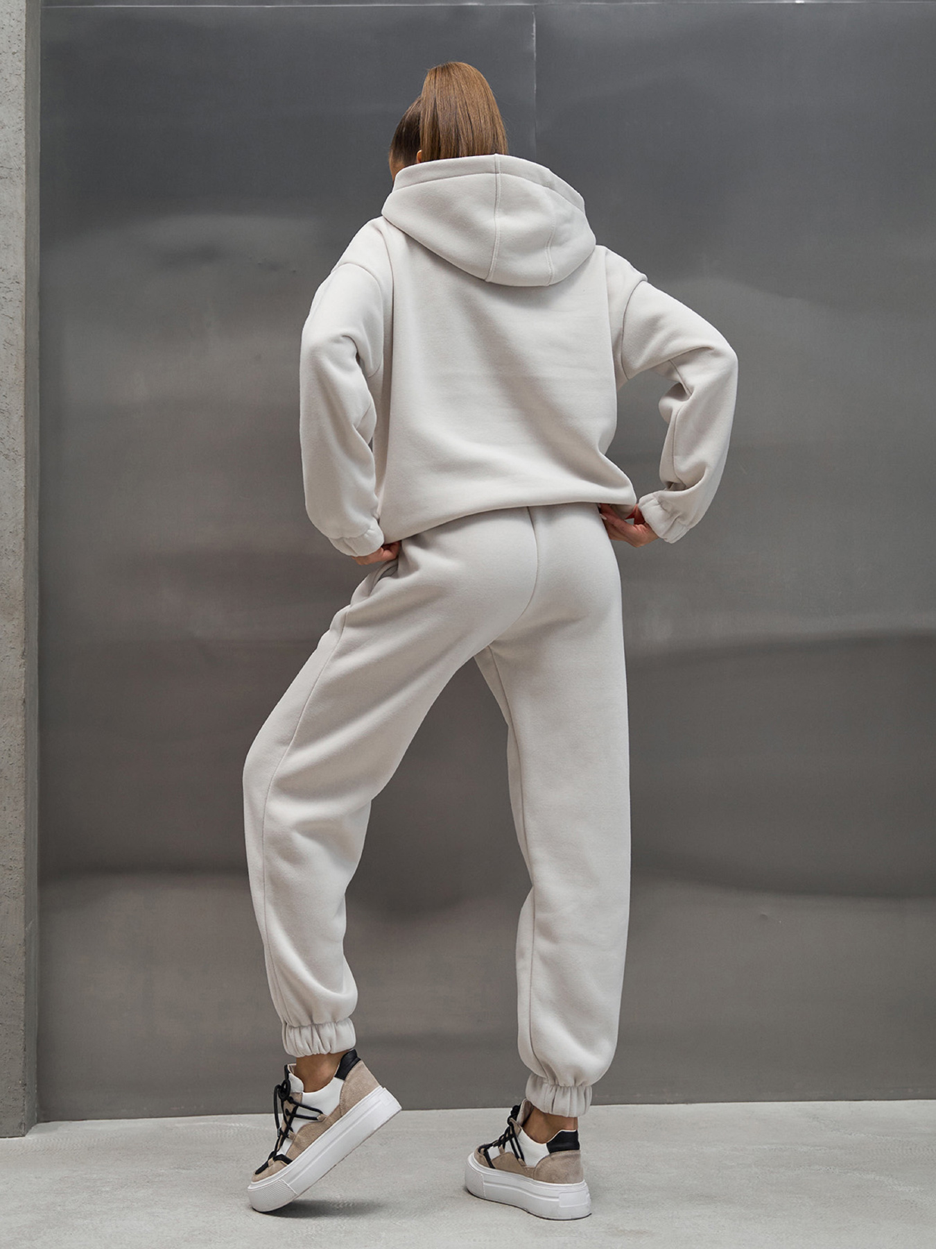 Спортивний костюм ISSA Plus модель 15350_светло-бежевый Спортивний костюм ISSA Plus модель 15350_светло-бежевый Фото