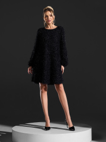 Платья модель 15412_черный Платья модель 15412_черный Фото