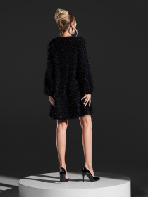 Платье мини ISSA Plus модель 15412_черный Фото