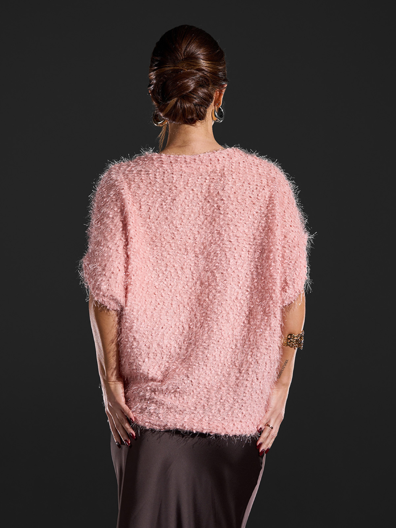 Светр ISSA Plus модель 15416_розовый Светр ISSA Plus модель 15416_розовый Фото