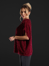 Светри модель 15416_темно-бордовый Фото