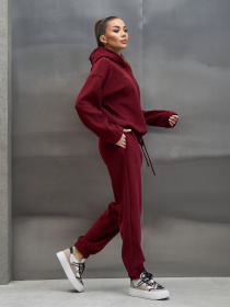 Спортивний костюм ISSA Plus модель 15444_бордовый Фото