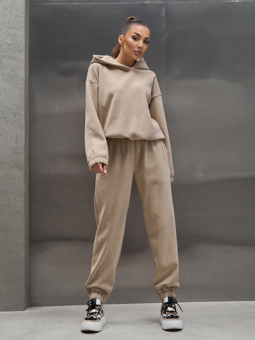 Спортивный костюм ISSA Plus модель 15444_светло-бежевый Фото