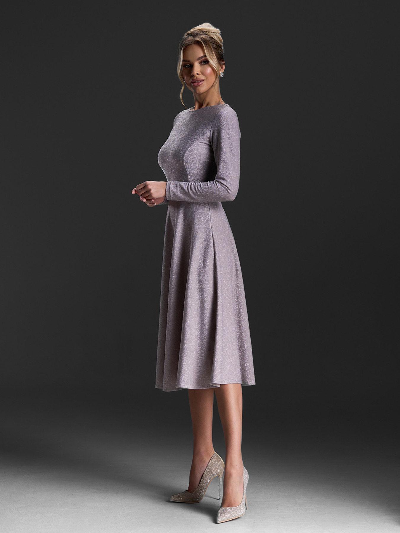 Платья модель 14954_бежевый Фото