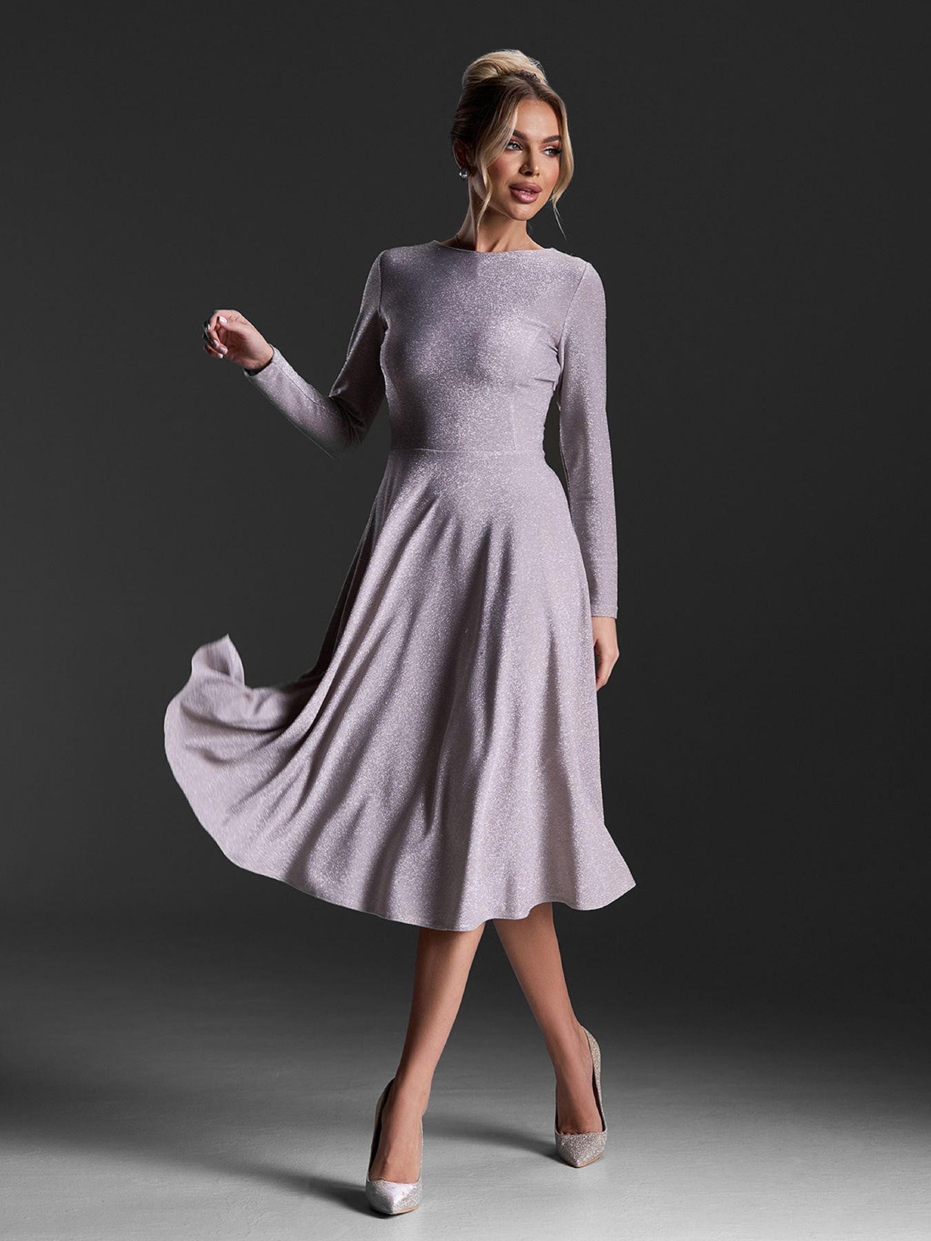 Платья модель 14954_бежевый Фото