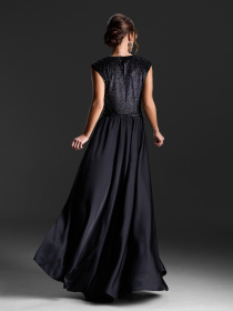 Платье макси ISSA Plus модель 15415_черный Фото