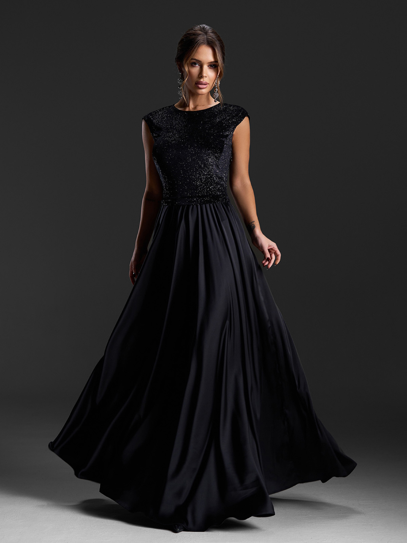 Платье макси ISSA Plus модель 15415_черный Платье макси ISSA Plus модель 15415_черный Фото