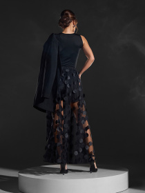 Спідниця максі ISSA Plus модель 15423_черный Фото