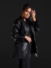 Пиджак ISSA Plus модель 15433_черный Фото