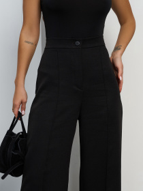 Классические штаны ISSA Plus модель 15440_черный Классические штаны ISSA Plus модель 15440_черный Фото